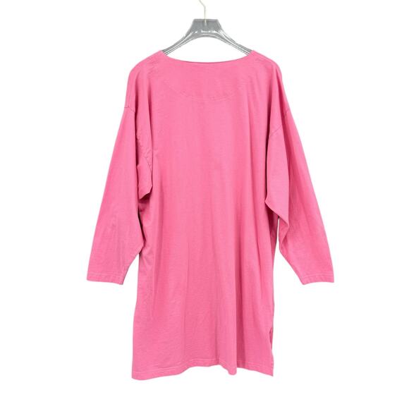 Vintage Victoria’s Secret Gold Label Barbie Pink 100% Cotton Sleepshirt Pajama - Picture 10 of 12